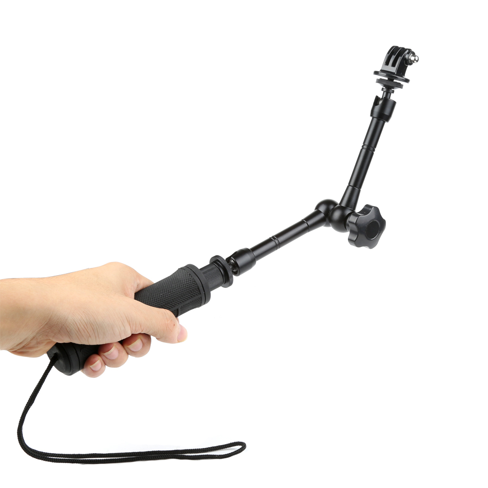 Shoot Trepied 3-in-1 pentru camere video sport (Negru)
