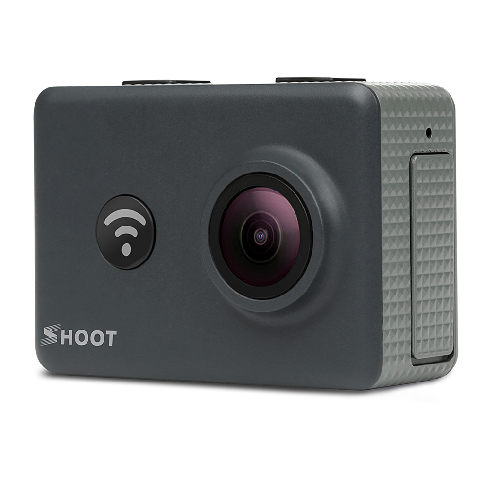 Shoot Camera video sport 4K, 14 MP cu telecomanda WiFi (Negru)