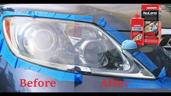 Preview image for the video "How to Fully Clean &amp; Restore Cloudy Headlights - Mothers Nulens&nbsp;Headlight Renewal Kit #carcare".
