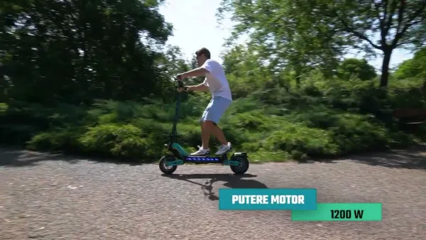 Preview image for the video "Trotineta electrica pliabila RYDE 1200 Warrior 2nd Generation, viteza maxima 50Km/h, autonomie 50km".