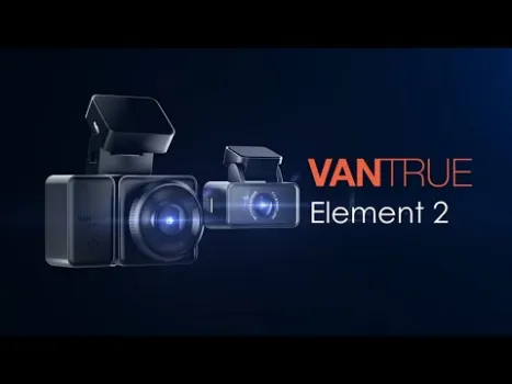 Preview image for the video "Camera auto duala Vantrue E2 fata-spate, WiFi 1944P/1440P WDR, control vocal, Night Vision 320°, GPS".