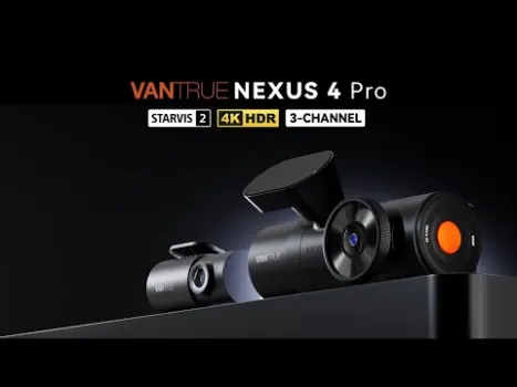 Preview image for the video "Camera auto tripla Vantrue N4 Pro, WiFi 5GHz 4K + 1080P + 1080P HDR, control vocal, ecran 2.45&quot;".