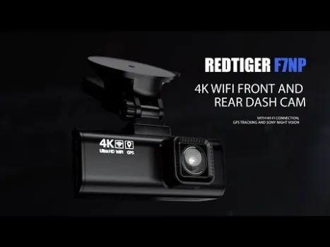 Preview image for the video "Camera auto de bord fata-spate REDTIGER F7NP 4K+FHD".