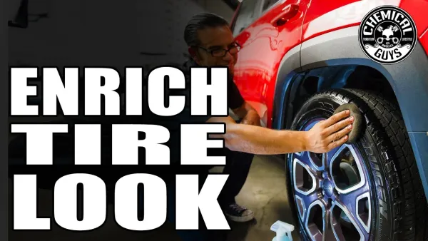 Preview image for the video "How To Enhance And Restore Tires And Trim - Jeep Renegade - Chemical Guys Tire Kicker".