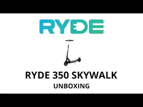 Preview image for the video "Unboxing trotineta electrica pliabila RYDE 8&quot; 350 Skywalk 2nd generation".