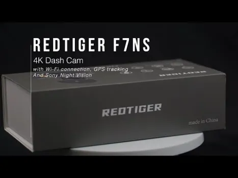 Preview image for the video "Camera auto de bord REDTIGER F7NS 4K UHD, WiFi".