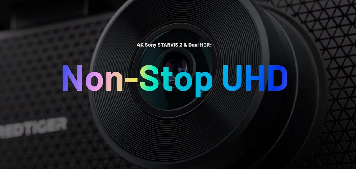 Camera de bord cu 3 canale REDTIGER F17 Elite 4K+1080P+1080P, WiFi 6, Night Vision, ecran tactil 3”, GPS, aplicatie dedicata, G-Sensor si Mod Parcare