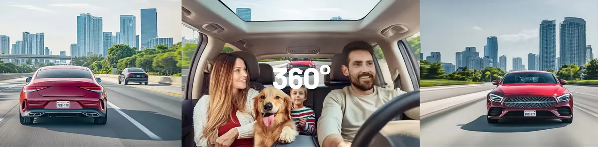 Camera de bord cu 3 canale REDTIGER F17 Elite 4K+1080P+1080P, WiFi 6, Night Vision, ecran tactil 3”, GPS, aplicatie dedicata, G-Sensor si Mod Parcare