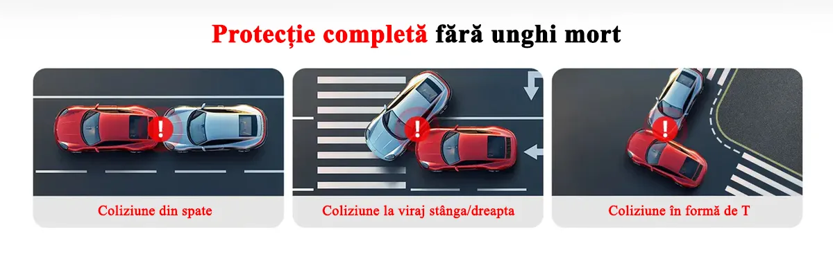 Camera auto de bord cu 3 canale RedTiger VP20 2.5K+2.5K+1080P, WiFi, Night Vision, ecran tactil, 530°, GPS, aplicatie dedicata, G-Sensor si Mod Parcare, card 128GB