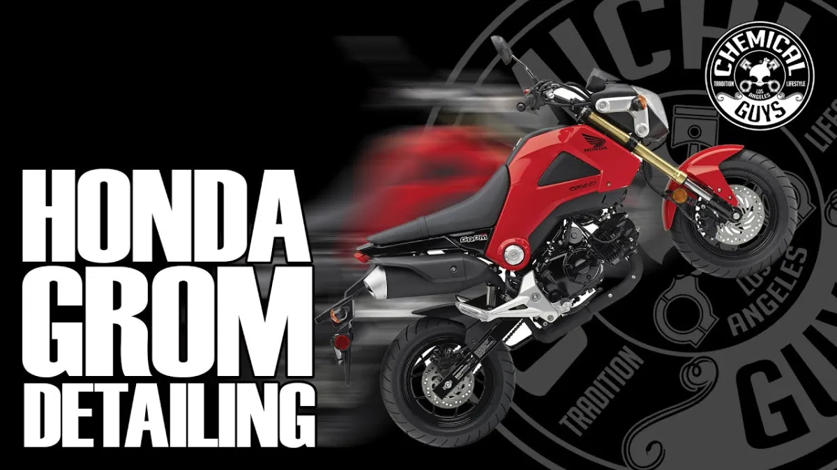 Preview image for the video "Honda Grom 125 Detailing - Chemical Guys Speed Wipe Quick Detailer".