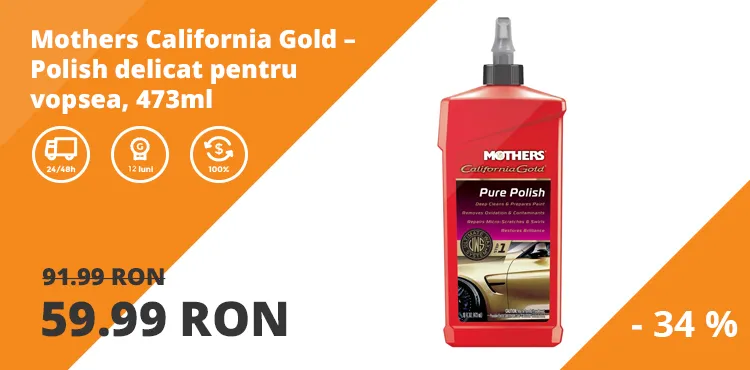 Mothers California Gold – Polish delicat pentru indepartarea oxidarii si pregatirea vopselei, 473ml