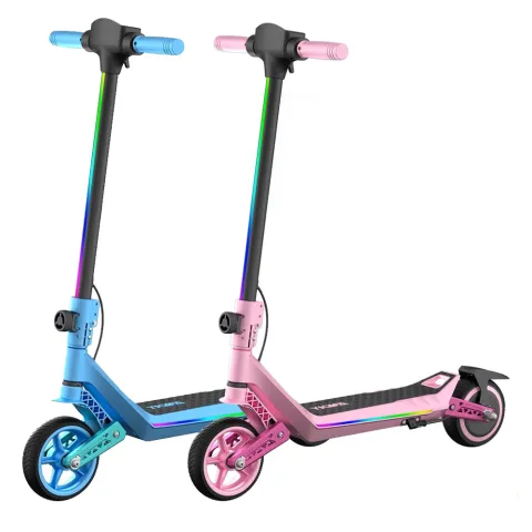 Trotineta Electrica Copii RYDE U8, 3 Viteze (8/12/16 km/h), Suspensie Dubla Fata/Spate, Motor 130W, Autonomie 10 km, Pliabila, 6–12 ani