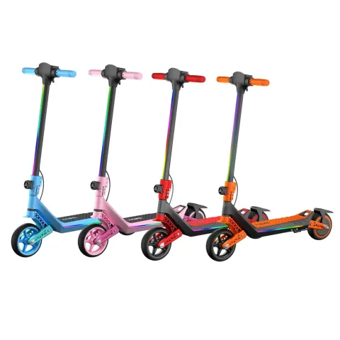 Trotineta Electrica Copii RYDE U8, 3 Viteze (8/12/16 km/h), Suspensie Dubla Fata/Spate, Motor 130W, Autonomie 10 km, Pliabila, 6–12 ani