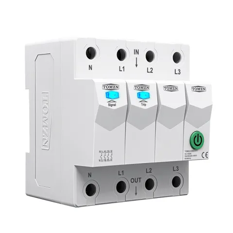 Siguranta inteligenta trifazata cu temporizator si blocare mentenanta, amperaj ajustabil 1 - 63A, WiFi, Sina DIN, compatibila Tuya / Smart Life