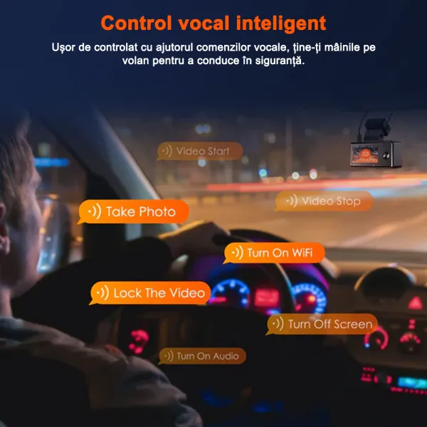 Camera auto tripla Vantrue E3