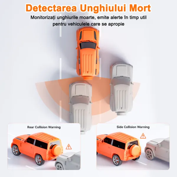 Camera auto tip oglinda fata-spate Wolfbox G850 PRO 4K, WiFi Night Vision, 170°, ecran tactil 12”, GPS, G-Senzor, monitorizare parcare, Card 64GB inclus