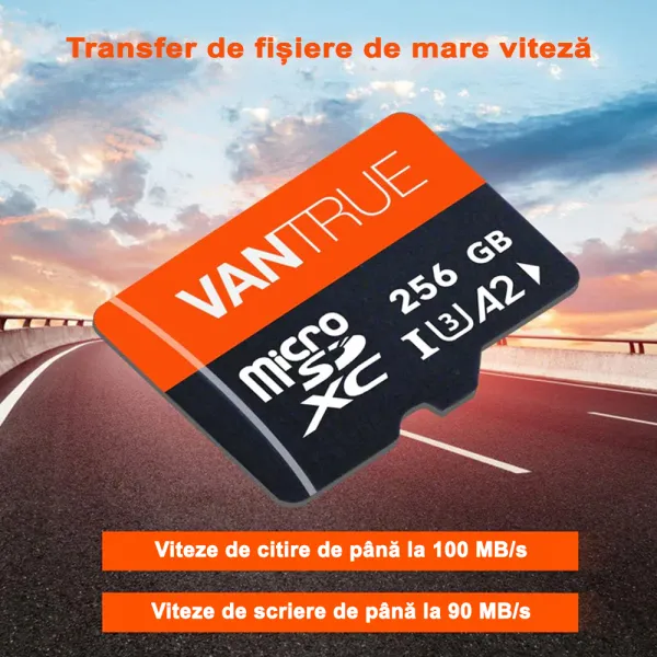 Card de memorie Vantrue, capacitate 256 GB