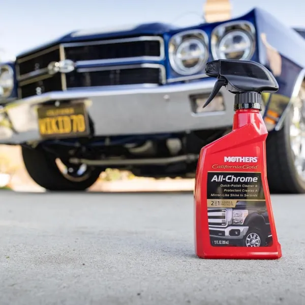 Mothers California Gold – Spray pentru curatare si protectie crom auto, 355ml