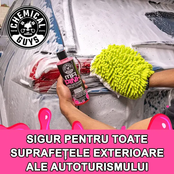 Mr. Pink super suds shampoo - Sampon auto roz cu PH neutru