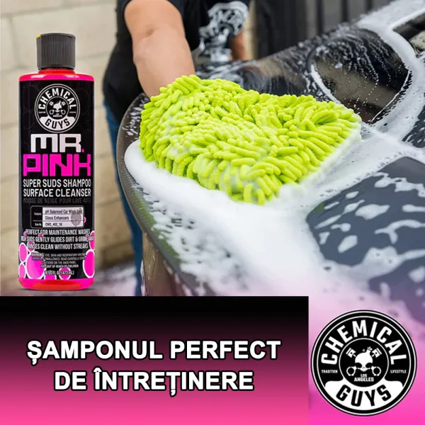 Mr. Pink super suds shampoo - Sampon auto roz cu PH neutru