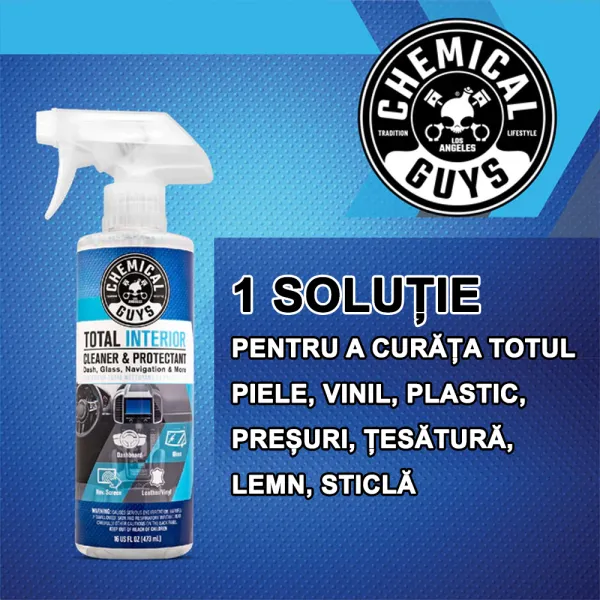 Total interior cleaner/protect - Solutie universala curatare completa interior auto, 473,18 ml