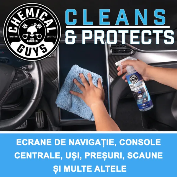 Total interior cleaner/protect - Solutie universala curatare completa interior auto, 473,18 ml
