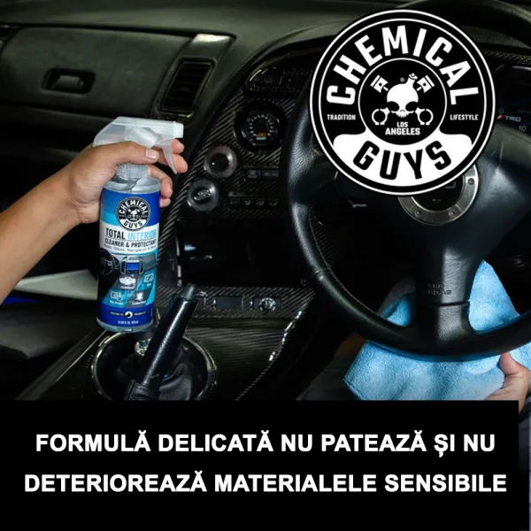 Total interior cleaner/protect - Solutie universala curatare completa interior auto, 473,18 ml