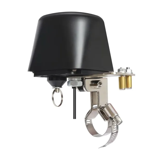 Electrovalva cu colier ajustabil (1/4 - 1) pentru tevi de gaz/apa cu actionare automata WiFi, compatibil Tuya/Smartlife