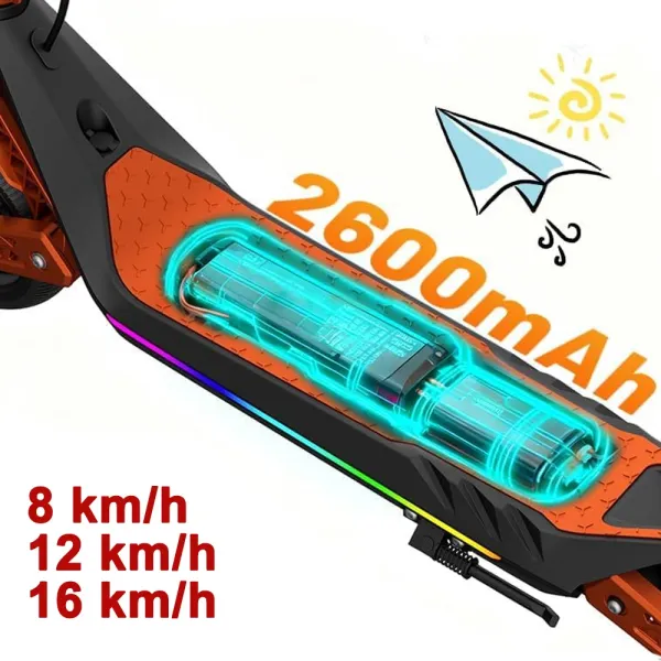 Edit Trotineta Electrica Copii RYDE U8, 3 Viteze (8/12/16 km/h), Suspensie Dubla Fata/Spate, Motor 130W, Autonomie 10 km, Pliabila, 6–12 ani