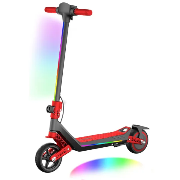 Edit Trotineta Electrica Copii RYDE U8, 3 Viteze (8/12/16 km/h), Suspensie Dubla Fata/Spate, Motor 130W, Autonomie 10 km, Pliabila, 6–12 ani