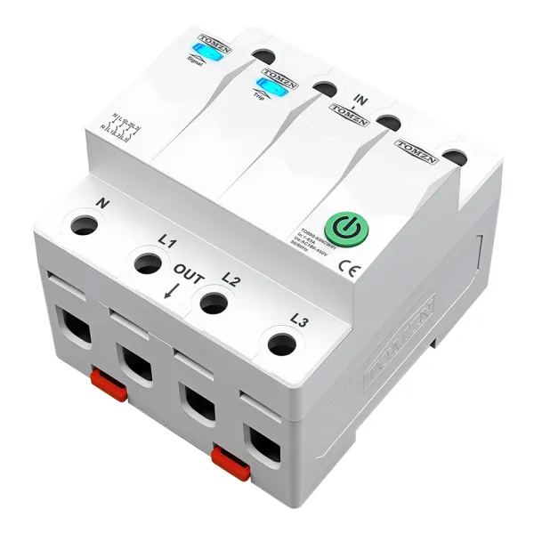 Siguranta inteligenta trifazata cu temporizator si blocare mentenanta, amperaj ajustabil 1 - 63A, WiFi, Sina DIN, compatibila Tuya / Smart Life