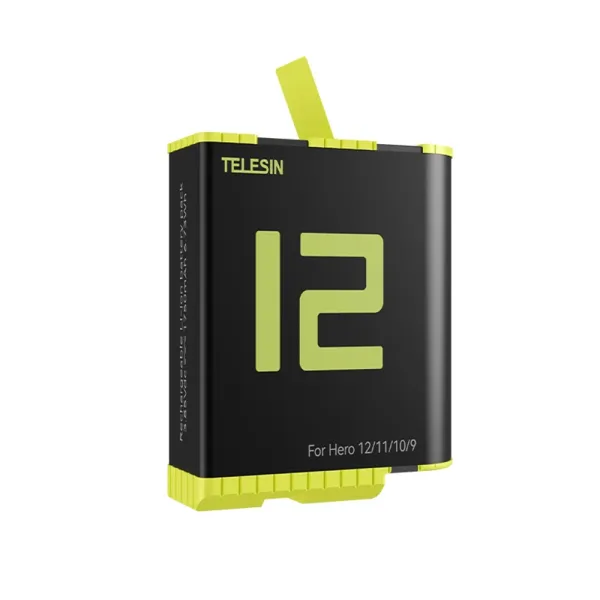 Bundle incarcator triplu si trei baterii compatibile GoPro Hero 12 / 11 / 10 / 9