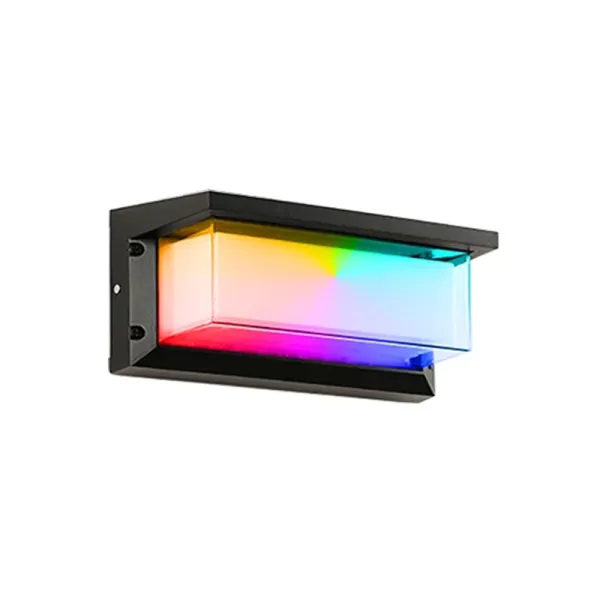 Aplica perete de exterior dimabila LED 20W, Smart WiFi, RGB, 3000K-6500K, IP65, 1800lm, compatibila Tuya/SmartLife