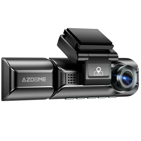 Camera auto de bord AZDOME M550 Pro cu 3 canale 4K, WiFi 5G, WDR Night Vision, 150°, ecran IPS 3.19&quot;, aplicatie dedicata, G-sensor si monitorizare parcare