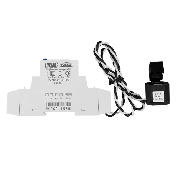 Contor monofazat inteligent de 60A, 1P 18mm WiFi, cu functie de timer, 110V - 220V