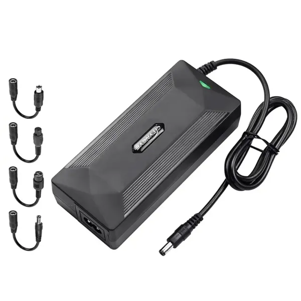 Incarcator baterii Li-ion 42V/2A universal, cu mufe de incarcare DC2.5, DC2.1, aviation 3 pin mama, aviation 3 pin mama