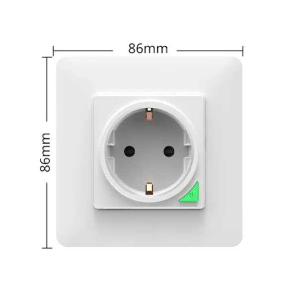 Priza de perete modulara Smart WiFi, compatibila Tuya, SmartLife, Alexa si Google Assistant