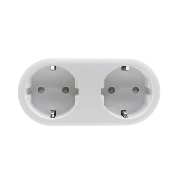 Priza inteligenta smart WiFi cu 2 intrari, monitorizare consum de energie, 16A 220V, compatibila cu Tuya / SmartLife, Alexa si Google Assistant