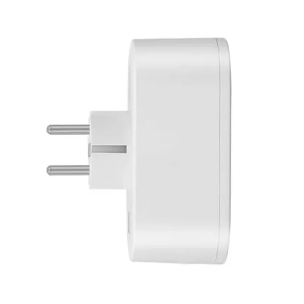 Priza inteligenta smart WiFi cu 2 intrari, monitorizare consum de energie, 16A 220V, compatibila cu Tuya / SmartLife, Alexa si Google Assistant