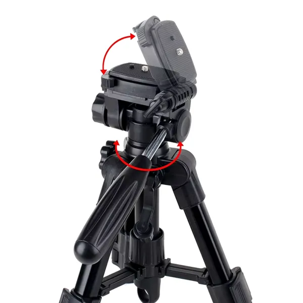 Mini trepied profesional Zomei Q100 Mini din aluminiu cu 3 sectiuni, cap panoramic, greutate maxima suportata 3 kg