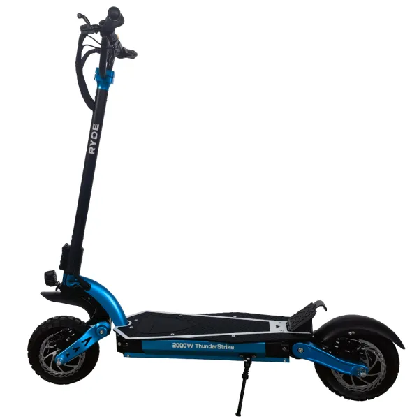 Trotineta electrica pliabila RYDE 2000 ThunderStrike, Seria 10&quot; clasa de protectie IP54, 2000W/60V/20Ah viteza maxima pana in 75 kmh, autonomie 85-100km