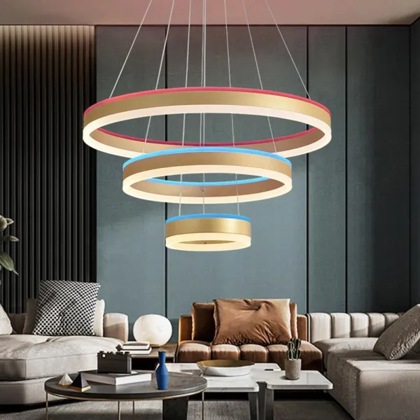 Aplica cu trei niveluri, 120W, lumina calda, rece si RGBl WiFi, compatibila Tuya, Smartlife, Alexa, Google Assistant