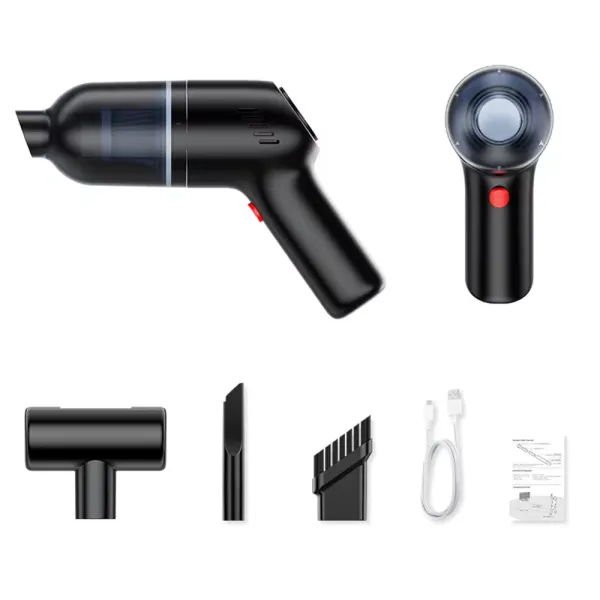 Aspirator auto de mana portabil cu acumulator, super aspiratie de inalta putere, 8000 Pa, 120W