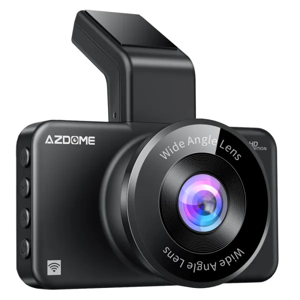 Camera auto de bord AZDOME M17 FHD 1080P, WiFi, Night Vision, 150°, ecran 3&quot;, aplicatie dedicata, G-sensor si monitorizare parcare