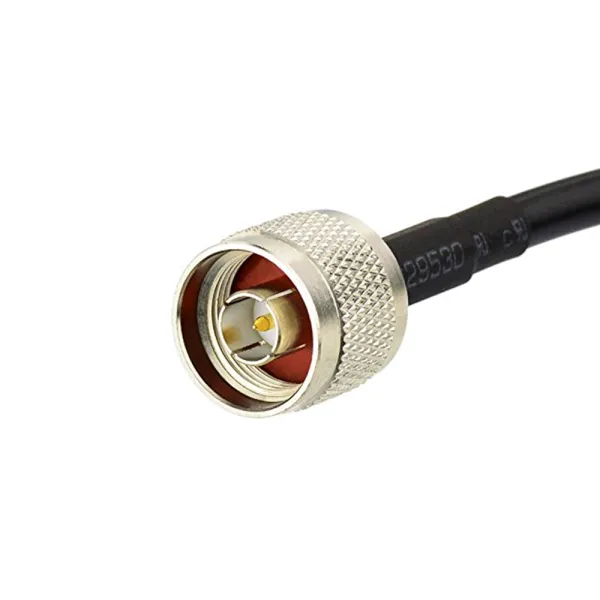 Cablu coaxial LMR400 1 metru, pentru antene RP-SMA Male - N Female cu adaptor inclus