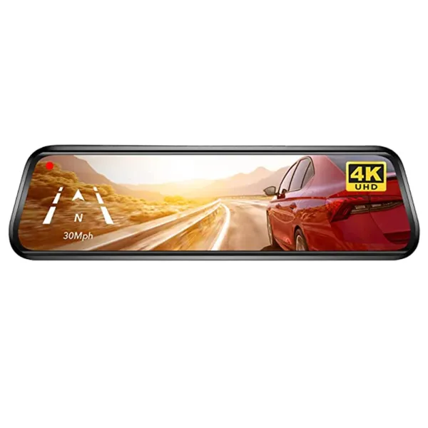 Camera auto tip oglinda fata-spate Wolfbox G930 4K, WiFi Night Vision, 170o, ecran tactil 10”, GPS, G-Senzor, monitorizare parcare