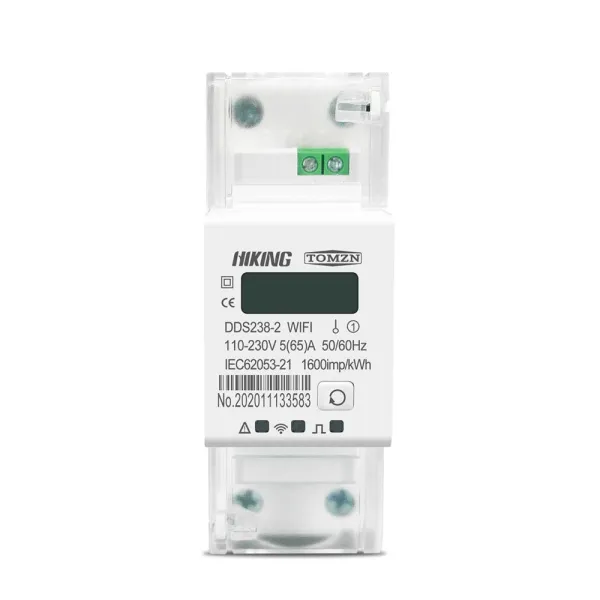 Contor monofazat inteligent WiFi pentru monitorizare energie electrica 110V 220V 50/60Hz, compatibil Tuya / Smartlife