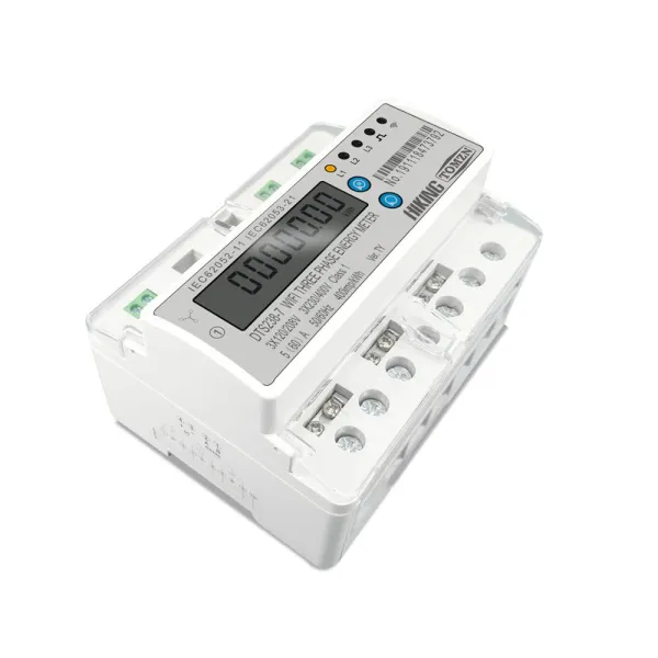 Contor trifazat inteligent WiFi pentru monitorizare energie electrica 110V 220V 50/60Hz, compatibil cu Tuya / Smartlife