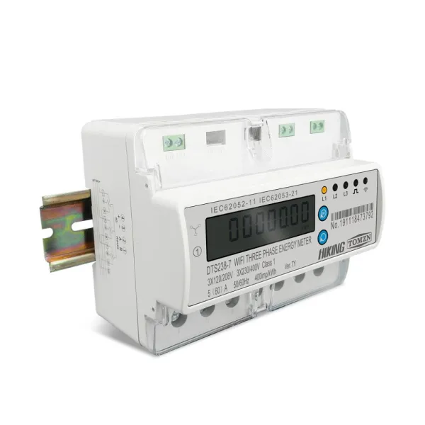 Contor trifazat inteligent WiFi pentru monitorizare energie electrica 110V 220V 50/60Hz, compatibil cu Tuya / Smartlife