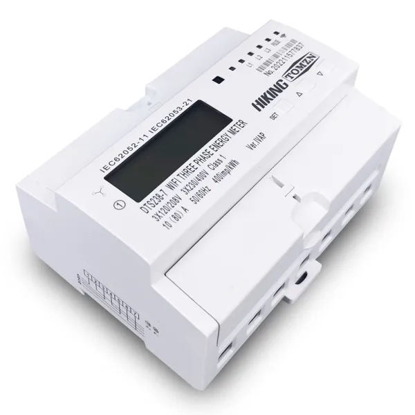 Contor trifazat inteligent IVAP, WiFi pentru monitorizare energie electrica 80A, multifunctional